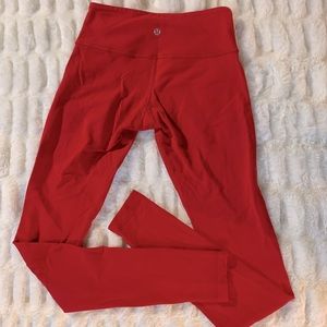 Lululemon red leggings